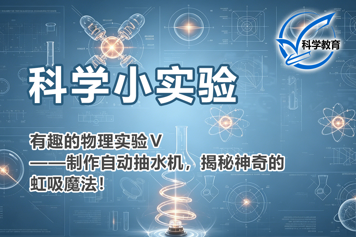 有趣的物理实验Ⅴ——制作自动抽水机，揭秘神奇的虹吸魔法！